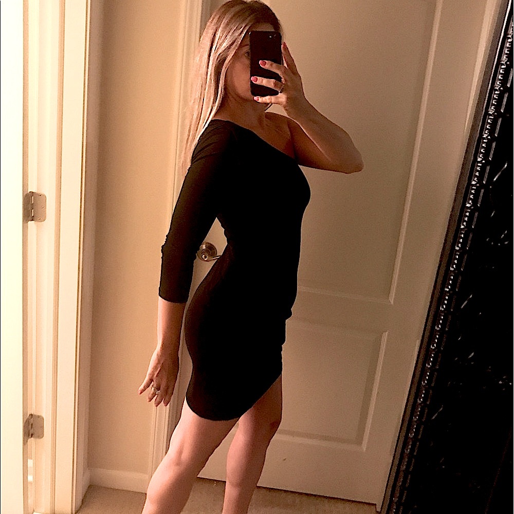 Black cocktail dress